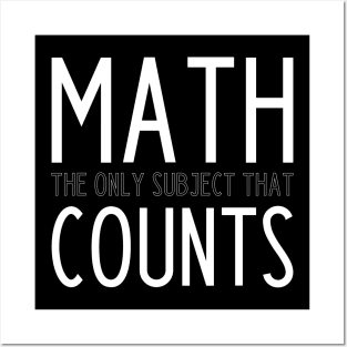 Funny Math Teacher Slogan Posters and Art